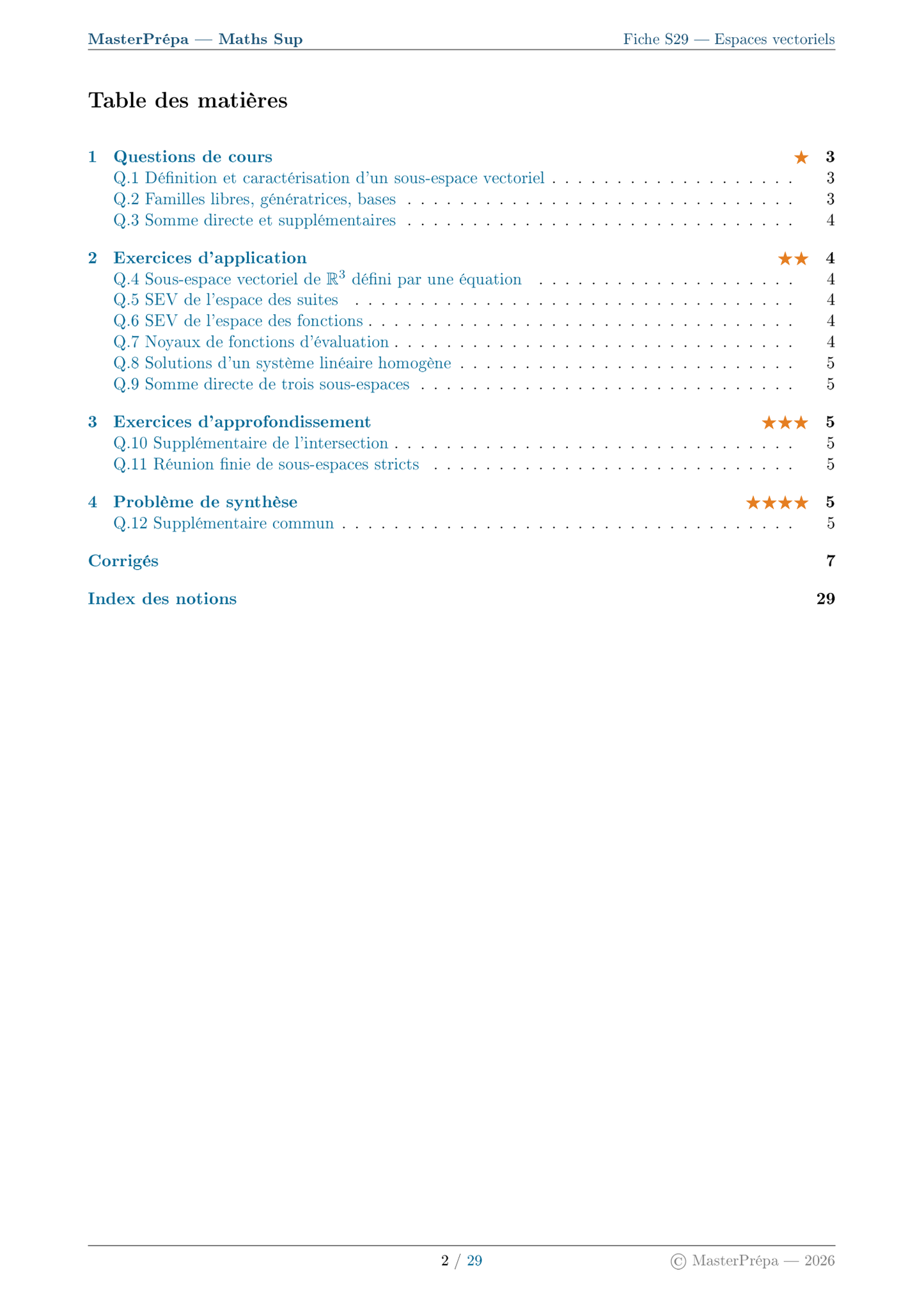 Les Masterfiches Exercices de l'élite (Maths Sup : MPSI / PCSI / L1)