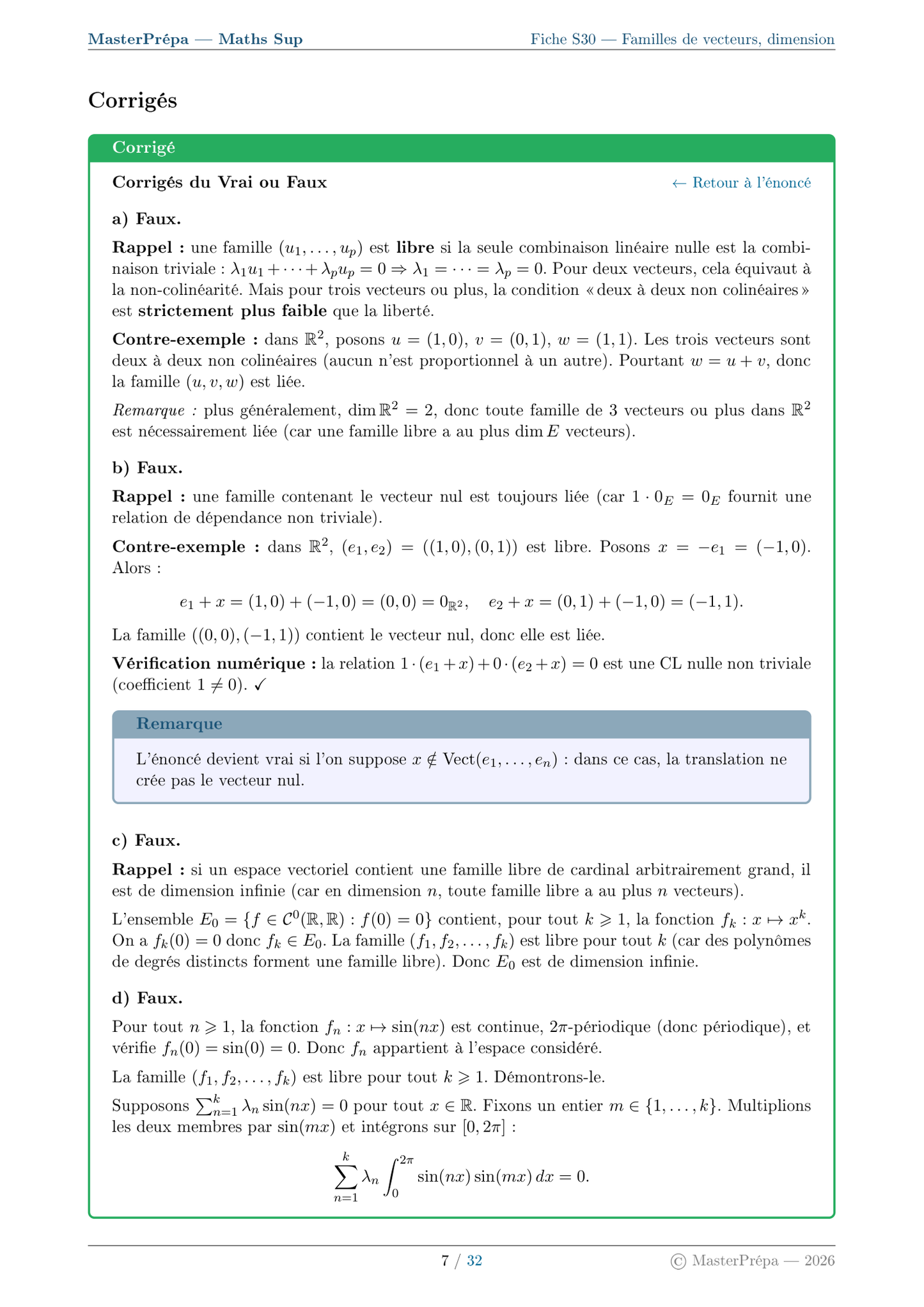 Les Masterfiches Exercices de l'élite (Maths Sup : MPSI / PCSI / L1)